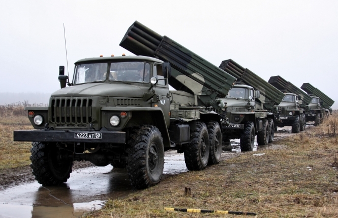Россия перебросила на Донбасс 5 РСЗО БМ-21 