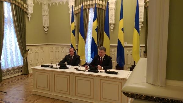 Україна отримає від Швеції $100 млн безвідсоткового кредиту, - Порошенко