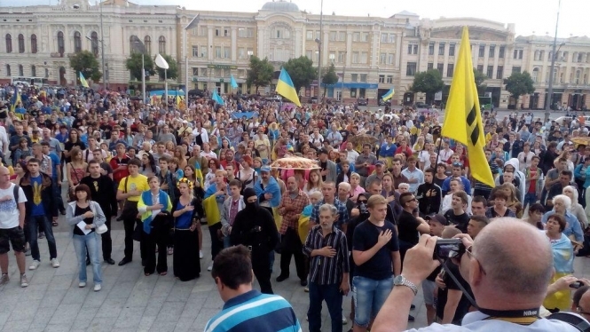 Нацгвардия не причастна к избиению евромайдановцев в Харькове - заявление