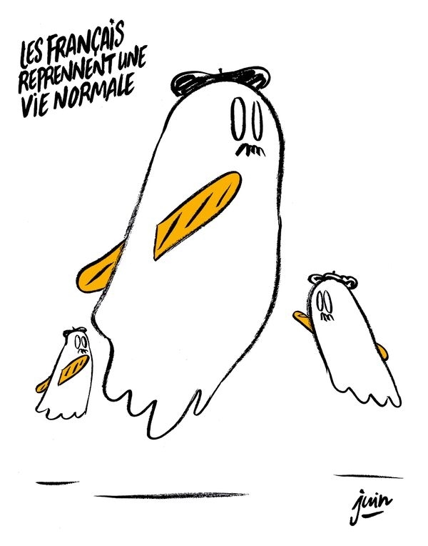 Скандальный Charlie Hebdo опубликовал первую карикатуру на теракты в Париже