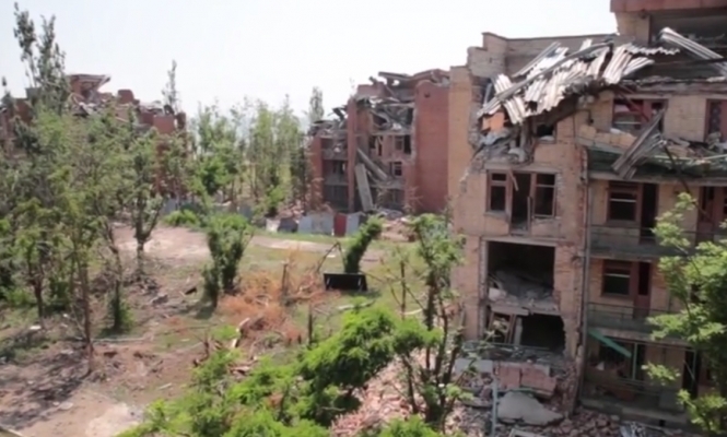 Руины Широкино: поселок, уничтожен террористами