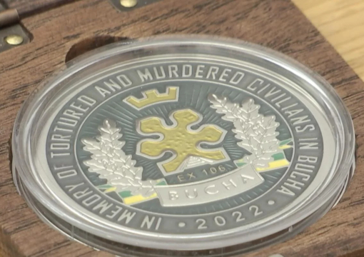 Створено сувенірні монети, присвячені закатованим у Бучі українцям