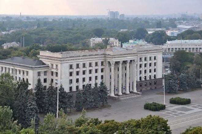 Згорілий Будинок профспілок в Одесі стане штабом ВМС, - Саакашвілі