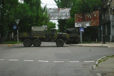 В центре Донецка террористы на 