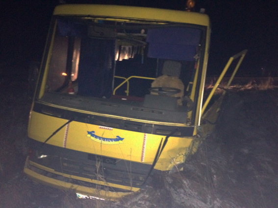 На Житомирщині BMW влетів у шкільний автобус: водій загинув, 5 осіб травмовані