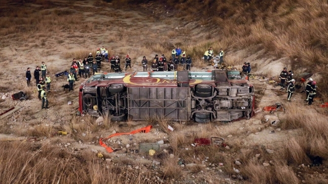 В Испании разбился пассажирский автобус: 12 погибших