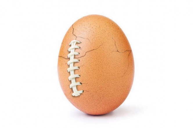Instagram-яйце, яке встановило рекорд за лайками, створили для реклами американського футболу 