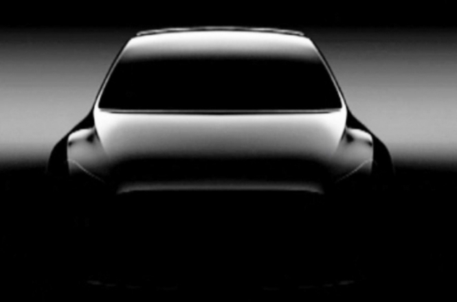 Ілон Маск показав тизерне зображення нової моделі автомобіля Tesla - Model Y
