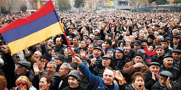 Армяне протестуют против вступления страны в Евразийский союз