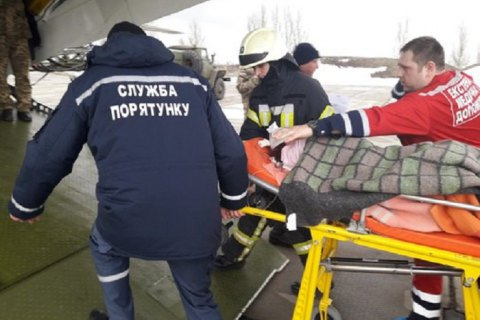 В Украине впервые провели аэромедицинскую эвакуацию