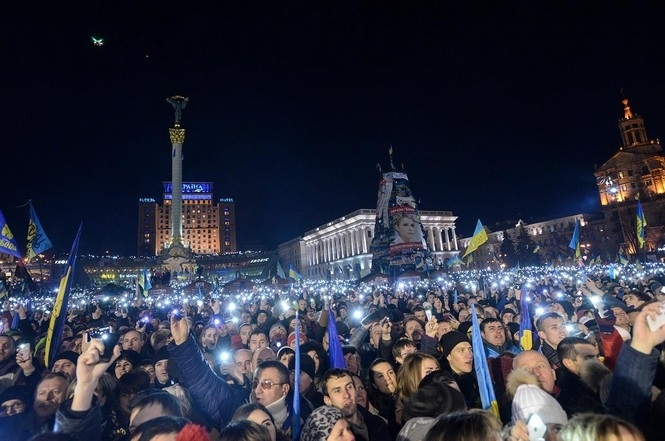Евромайдан в новогоднюю ночь хочет ворваться в Книгу рекордов Гиннеса