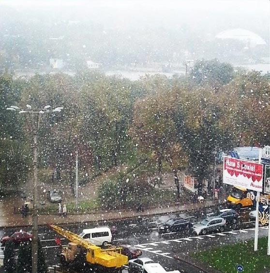 Зимовий фальстарт: у Донецьку і Криму випав перший сніг (фото) 
