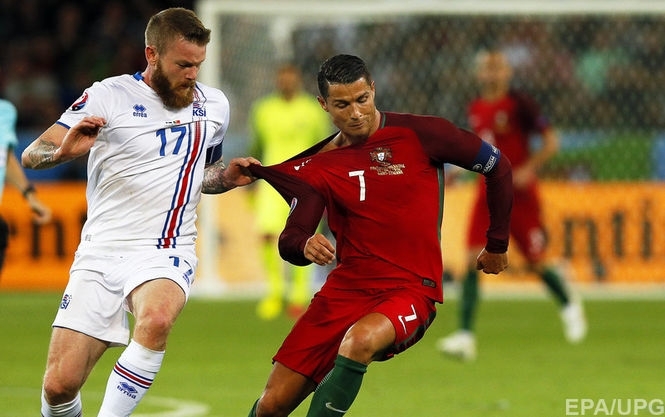 Португалия сенсационно потеряла очки в матче с Исландией на Евро-2016
