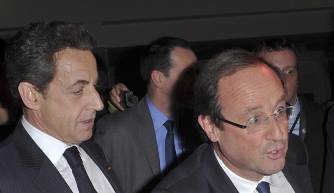 Останній день президентської  кампанії у Франції : Саркозі  vs Олланд