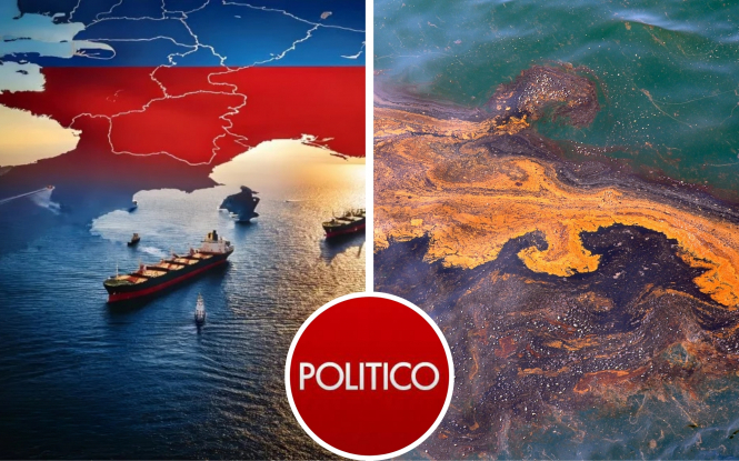 Пасивність ЄС щодо росії б'є по самому Євросоюзу. "Тіньовий флот" рф продовжує скидати нафту в моря Європи – Politico