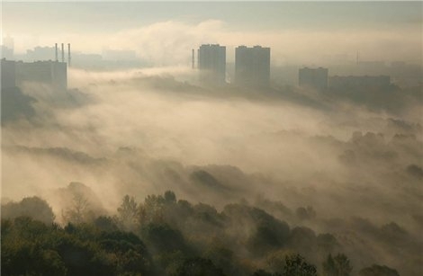 Загрязнение атмосферы в Киеве превышает нормы, - ГСЧС