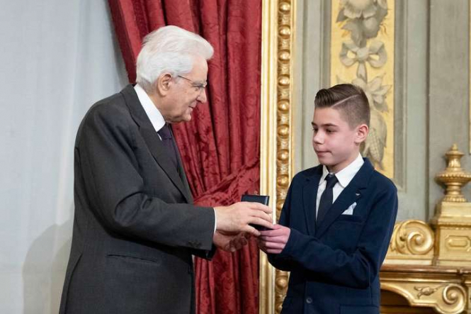 Президент Італії нагородив 14-річного українця премією 