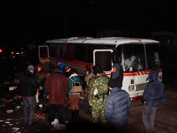 В Полтавской области милиция задержала автобусы с вооруженными 