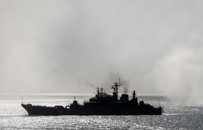 Корабель Чорноморського флоту Росії зіткнувся з суховантажем в Егейському морі