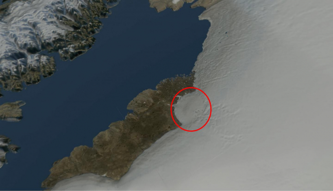 Впервые в мире под ледовым щитом нашли кратер диаметром 31 километр - ВИДЕО
