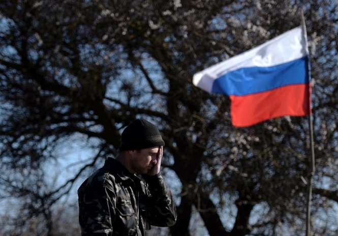 Российские автоматчики заблокировали украинских военных в Бахчисарае