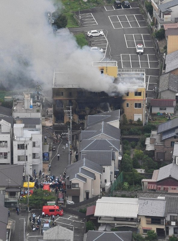 У Японії підпалили анімаційну студію: щонайменше 24 людей загинули, - ОНОВЛЕНО