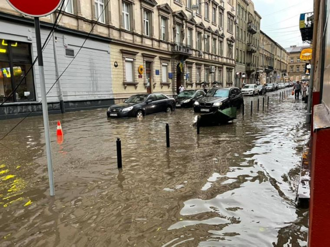Во Львове спасатели разобрались с последствиями непогоды - два дня назад там затопило улицы и повалило де