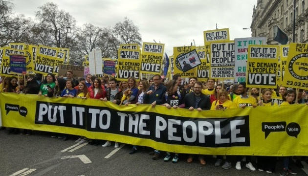 Марш против Brexit в Лондоне: организаторы заявляют о миллионе участников