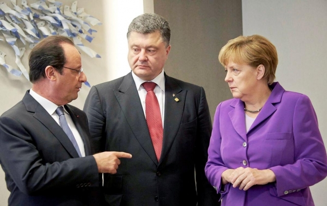Началась трехсторонняя встреча лидеров Украины, Германии и Франции