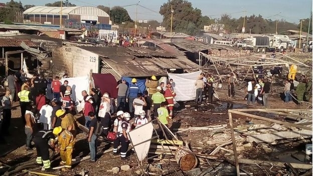 Взрыв на рынке фейерверков в Мексике: 29 погибших, - ВИДЕО