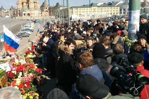 40 днів після вбивства Нємцова: у Москві провели акцію 