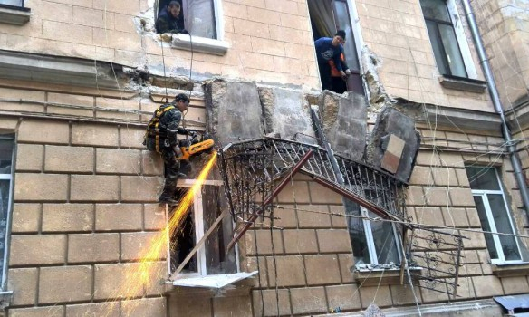 В Одессе обрушились два балкона жилого дома