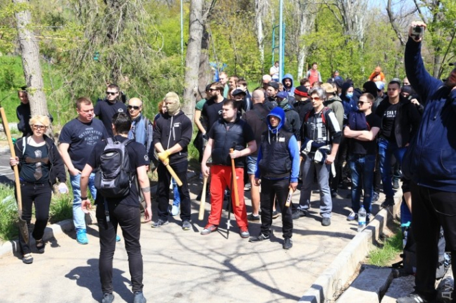 В Одесі стався конфлікт між активістами: поліція затримала 10 осіб, - ФОТО