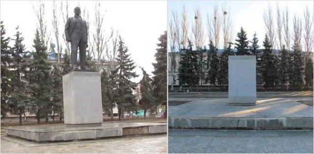 На Харківщині знесли три пам'ятники Леніну