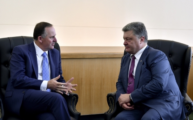 Президент Украины впервые за время независимости провел переговоры с премьером Новой Зеландии