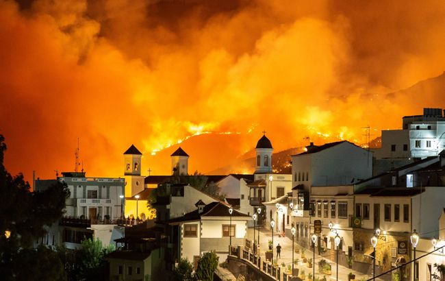 Лісові пожежі на Канарах: евакуйовано 8 тисяч людей