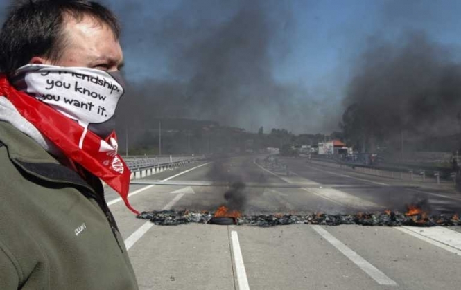 Шахтарі в Іспанії протестують проти урізання допомоги (фото)