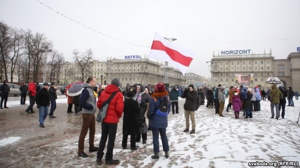 В Минске снова протестуют предприниматели, - ВИДЕО
