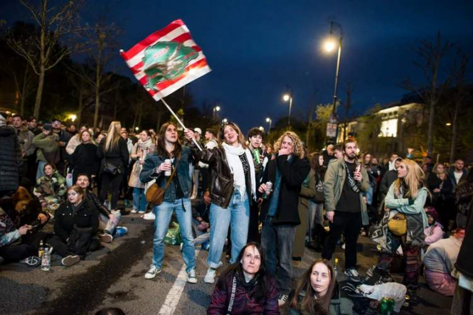 У Будапешті пройшов антиурядовий концерт-протест
