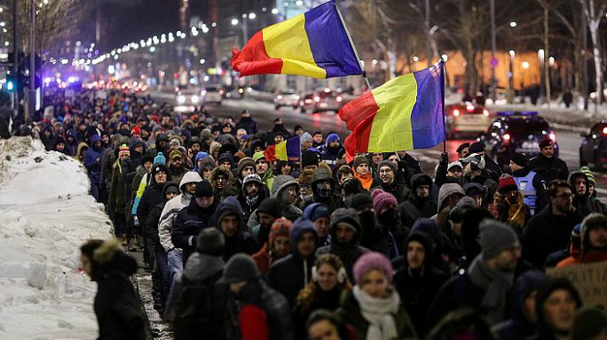 У Румунії продовжуються антиурядові протести