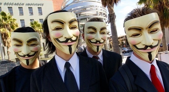 В столице Армении арестовали участников шествия Anonymous