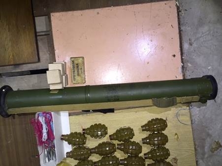 СБУ изъяла в Киеве арсенал оружия, взрывчатки и боеприпасов