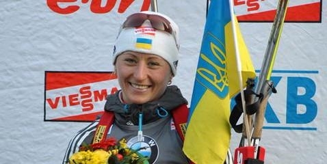 Украинская биатлонистка Валентина Семеренко завоевала 