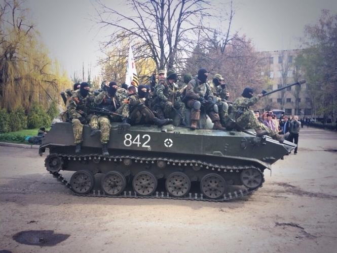 Краматорские экстремисты захватили украинскую военную технику