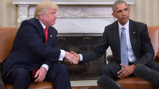 Обама встретился с Трампом в Белом доме, - ВИДЕО