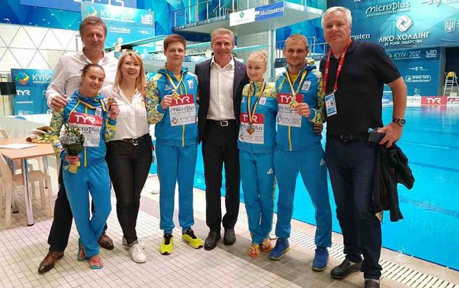 Україна очолила командний залік на чемпіонаті Європи зі стрибків у воду в Києві