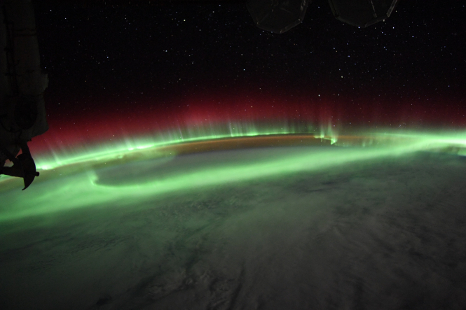 Астронавт продемонстрував фото полярного сяйва з космосу