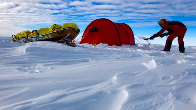 Американец стал первым человеком, который в одиночку пересек Антарктиду