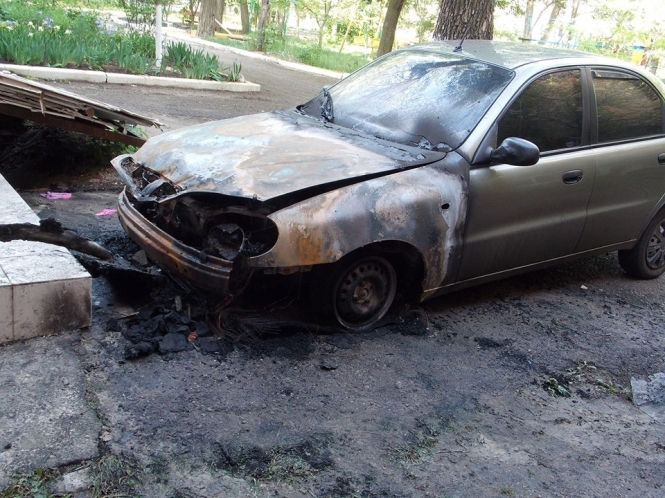 У Горлівці спалили авто активіста, який допомагав в організації мітингу опозиції