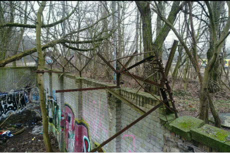 В Германии нашли 80-метровый фрагмент Берлинской стены
